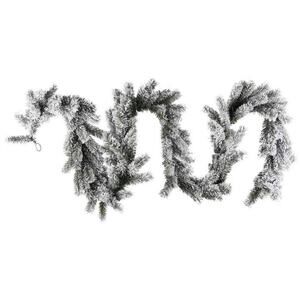 9' Christmas Unlit Flocked Green Pine Garland by Bloom Room